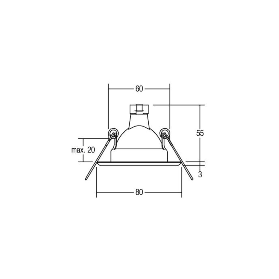 Brumberg Leuchten Einbauleuchte 50W eds 00219022