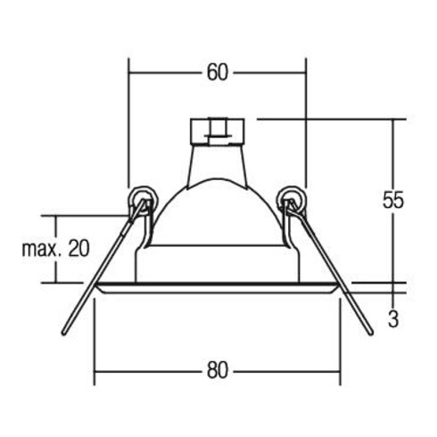 Brumberg Leuchten Einbauleuchte 50W eds kl 00219020