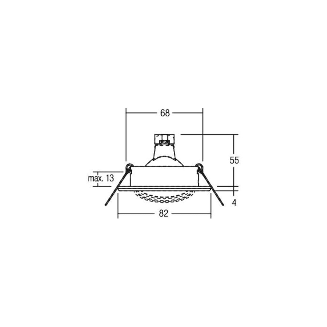 Brumberg Leuchten Einbauleuchte beweglich 50W chr-mt 00203403