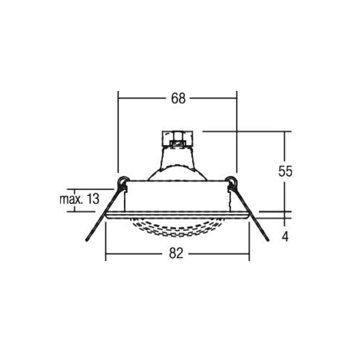 Brumberg Leuchten Einbauleuchte beweglich 50W ws 00203407