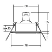Brumberg Leuchten Einbauleuchte weiß 00325207-4