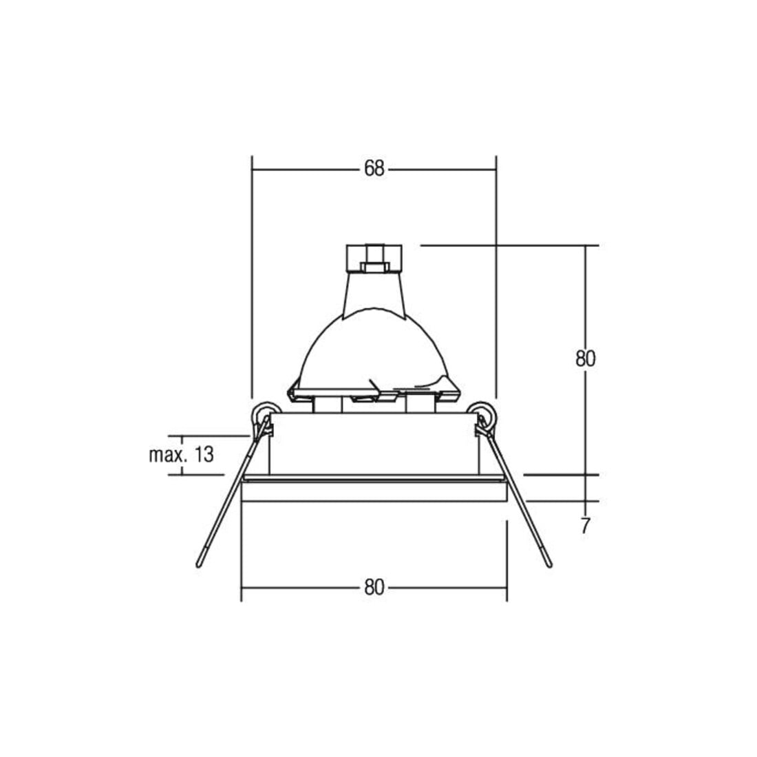 Brumberg Leuchten Einbauleuchte weiß GX5,3 50W 00206207