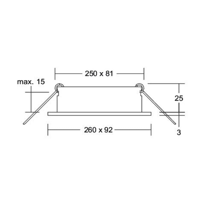 Brumberg Leuchten Einbaumodul rechteckig 3-fach 45028560