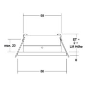 Brumberg Leuchten Einbaumodul rund 37005070-2