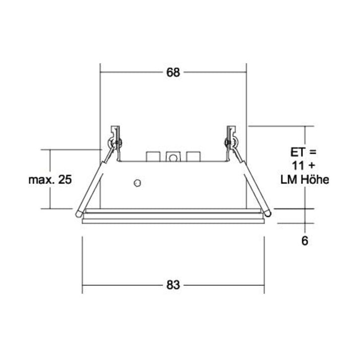 Brumberg Leuchten Einbaumodul rund 45320080