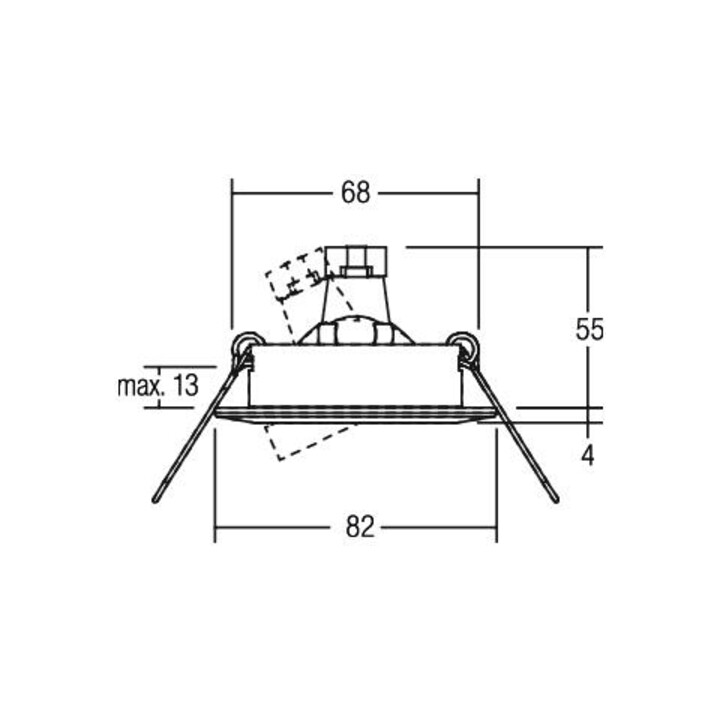 Brumberg Leuchten Einbaustrahler 50W chr 00216902