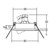 Brumberg Leuchten Einbaustrahler 50W eds 00192522-3
