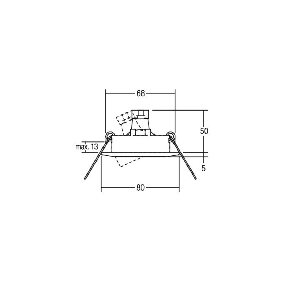 Brumberg Leuchten Einbaustrahler 50W ni-mt 00192515