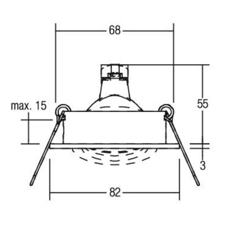 Brumberg Leuchten Einbaustrahler 50W ws 00006307