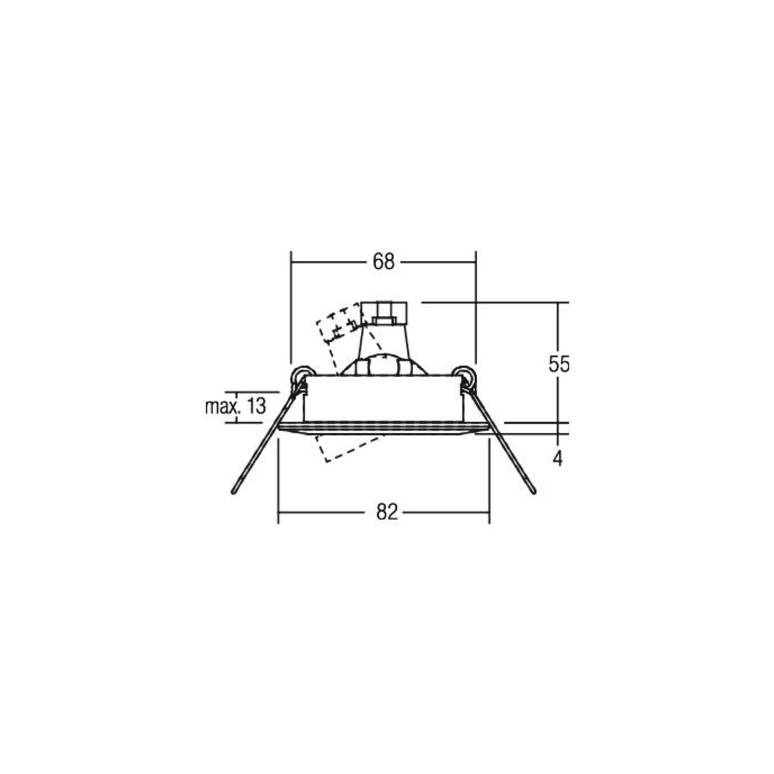 Brumberg Leuchten Einbaustrahler 50W ws 00216907