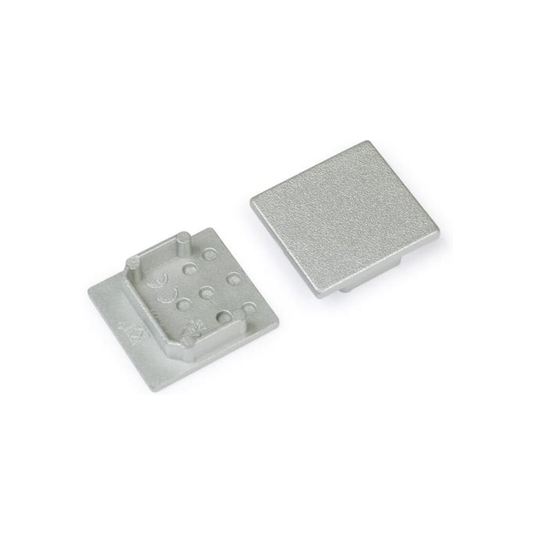 Brumberg Leuchten Embout pour cache-profil argent 53057260