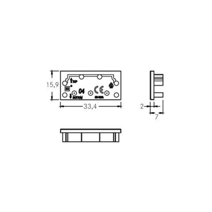 Brumberg Leuchten Embout pour couverture de profil 53091070