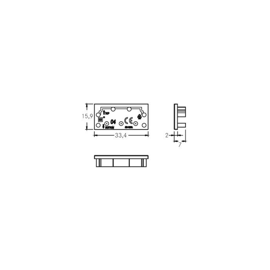 Brumberg Leuchten Embout pour couverture de profil 53091070