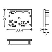 Brumberg Leuchten Embout pour couverture de profil 53092070-4