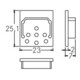 Brumberg Leuchten Embout pour couverture de profil blanc 53057070
