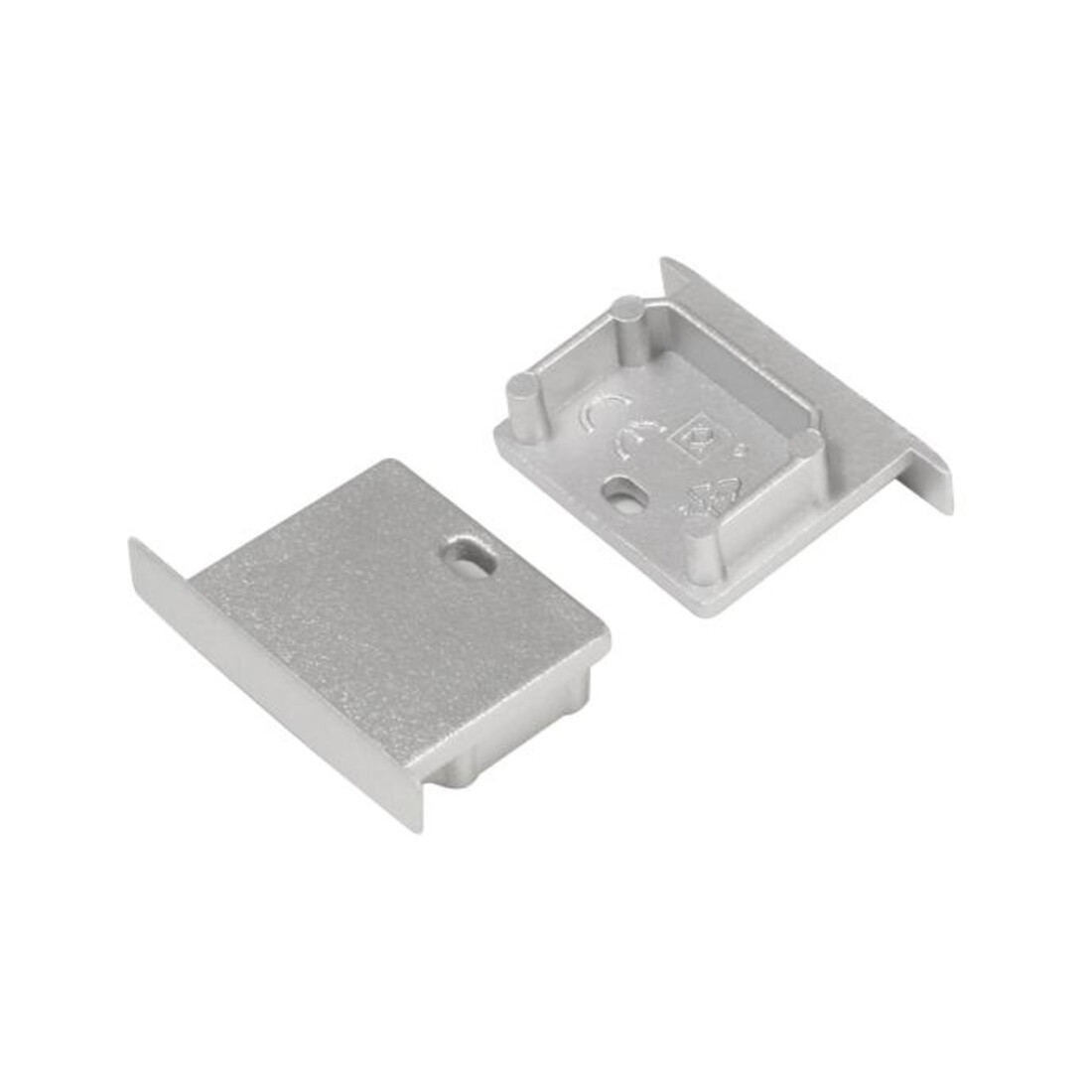 Brumberg Leuchten Embout pour couverture de profilé argent 53066260