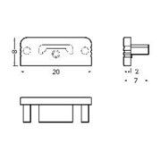 Brumberg Leuchten Endkappen-Set alu eloxiert 53110260-5