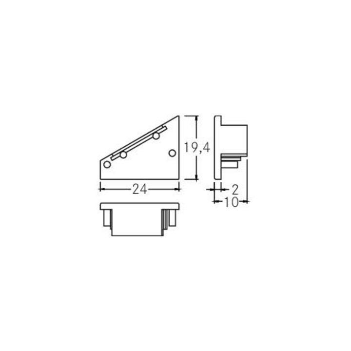 Brumberg Leuchten Endkappen-Set silber 53037260