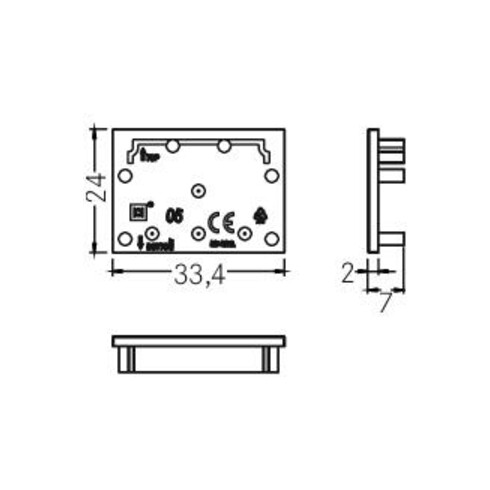 Brumberg Leuchten Endstück f.Profilabdeckung 53092070