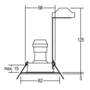 Brumberg Leuchten HV-Einbauleuchte GU10 max.50W/eds 36004220-2