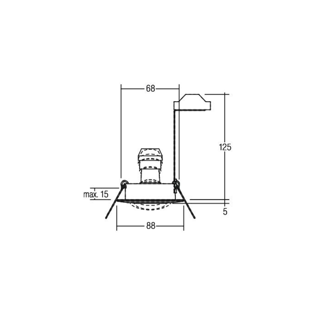Brumberg Leuchten HV-Einbaustahler GU10 max.50W/weiß 36141070