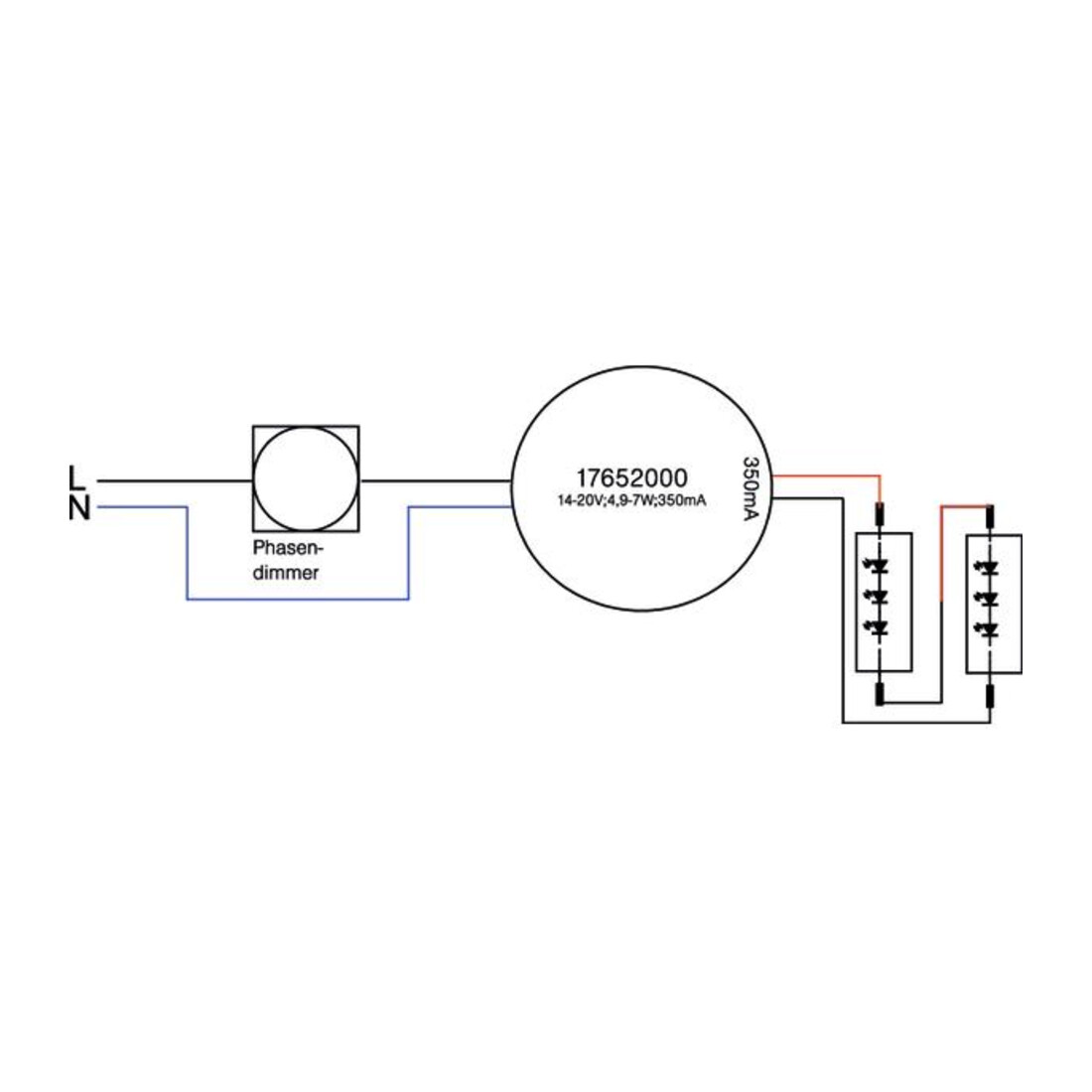 Brumberg Leuchten Konverter 350mA 7W dimmbar 17652000