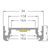 Brumberg Leuchten LED-Alu-Profil 2000mm 53602070-3