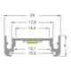 Brumberg Leuchten LED-Alu-Profil 2000mm silber 53602260