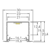 Brumberg Leuchten LED-Alu-Profil 2000mm silber 53654260-4