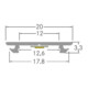 Brumberg Leuchten LED-Alu-Profil 2000mm silber 53753260-3