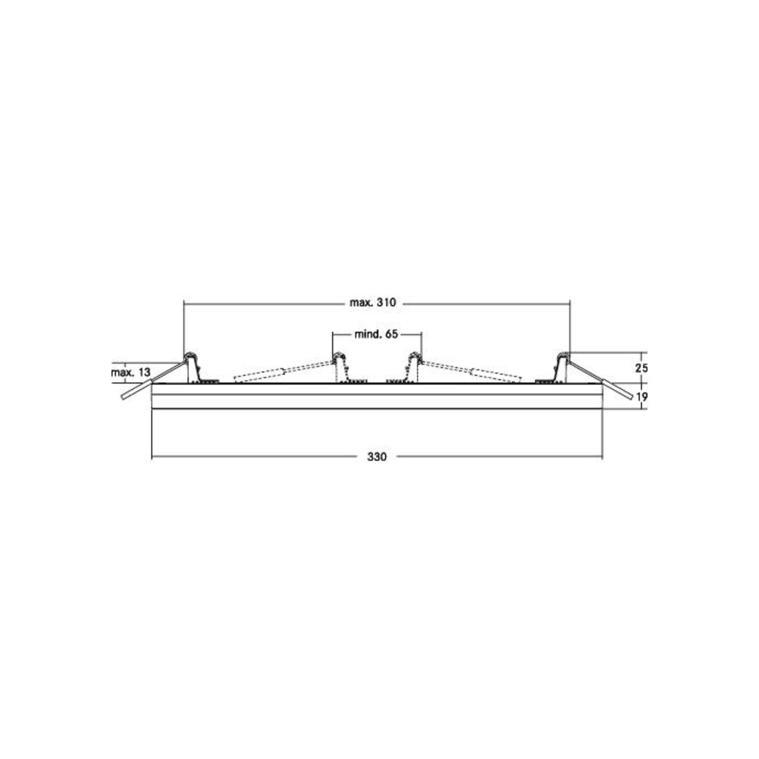 Brumberg Leuchten LED-An-und Einbaupanel 230V DA 65-310mm 12207073