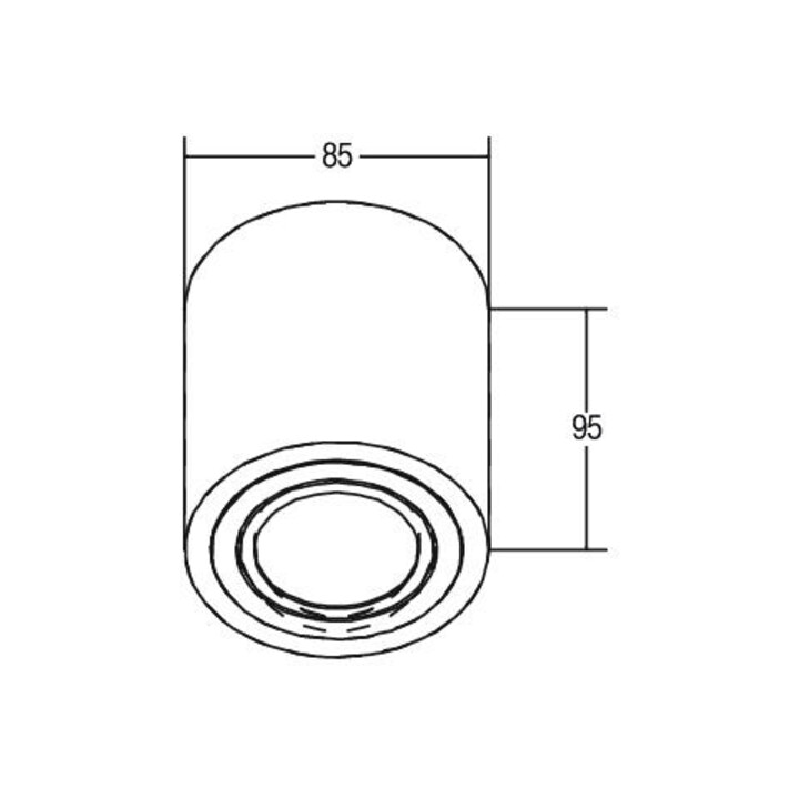 Brumberg Leuchten LED-Deckenanbauleuchte 3000K weiß 12063173