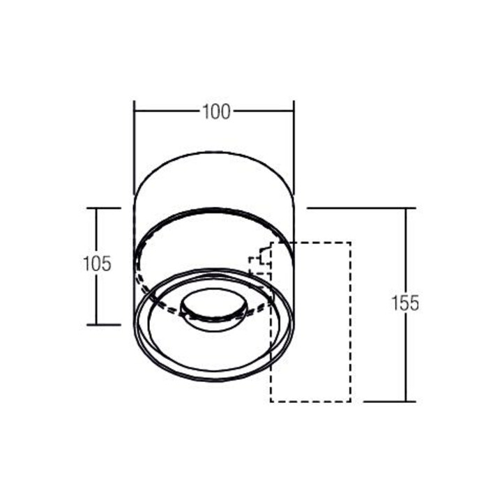 Brumberg Leuchten LED-Deckenspot 9,8W 3000K ws 675lm 12061073