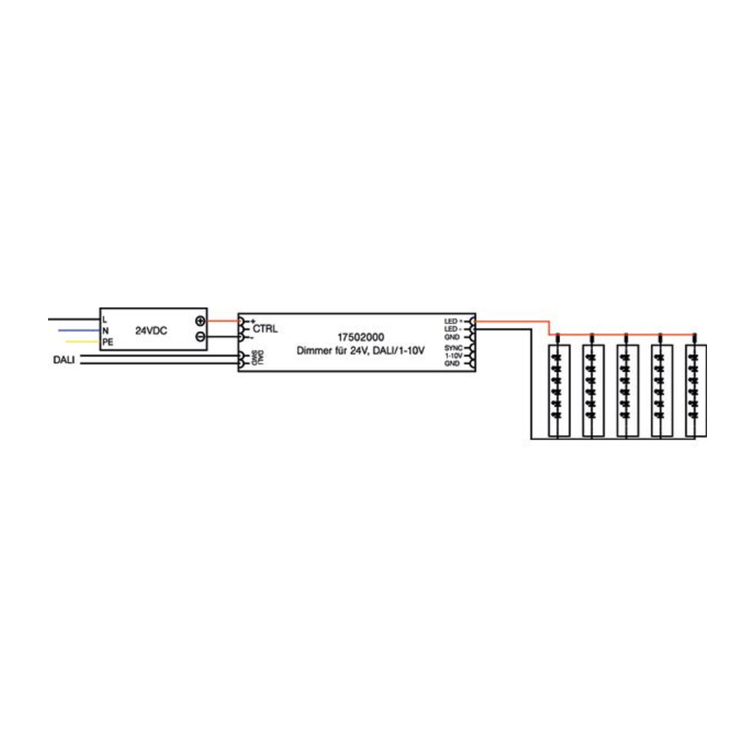 Brumberg Leuchten LED-Dimmer 24V DC DALI 1-10V 17502000