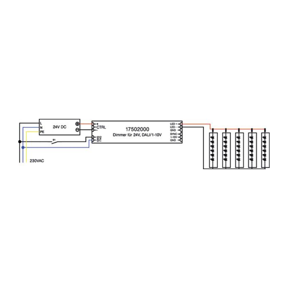 Brumberg Leuchten LED-Dimmer 24V DC DALI 1-10V 17502000
