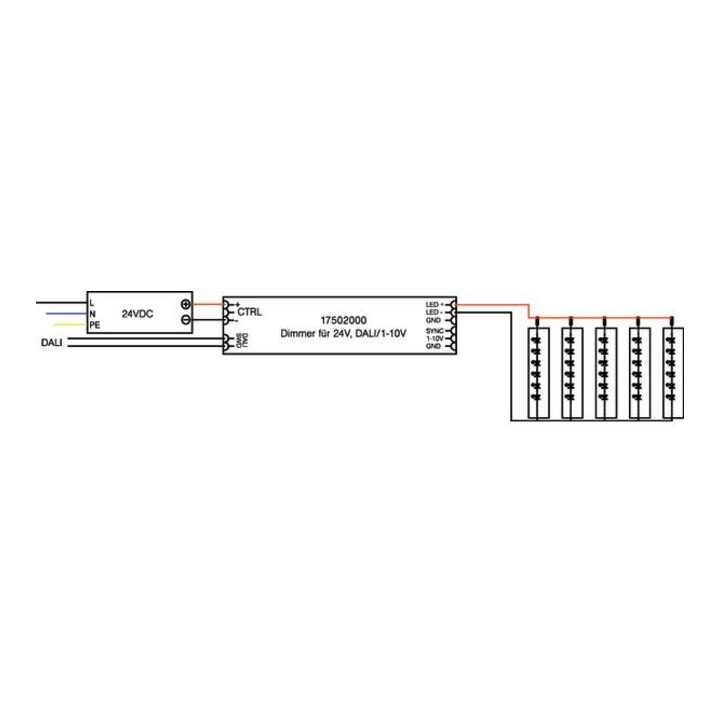 Brumberg Leuchten LED-Dimmer 24V DC DALI 1-10V 17502000