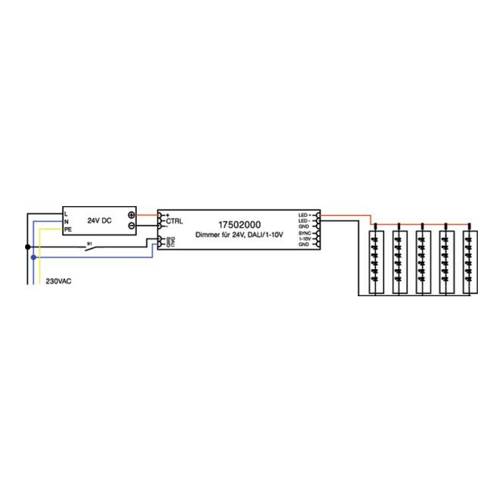 Brumberg Leuchten LED-Dimmer 24V DC DALI 1-10V 17502000