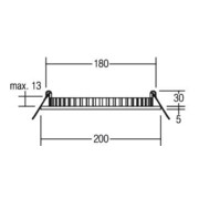 Brumberg Leuchten LED-Einbau-Panel 24VDC 3000K weiß 12217073-4