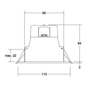 Brumberg Leuchten LED-Einbaudownlight 3000K/4000K/5700K 32026073-5