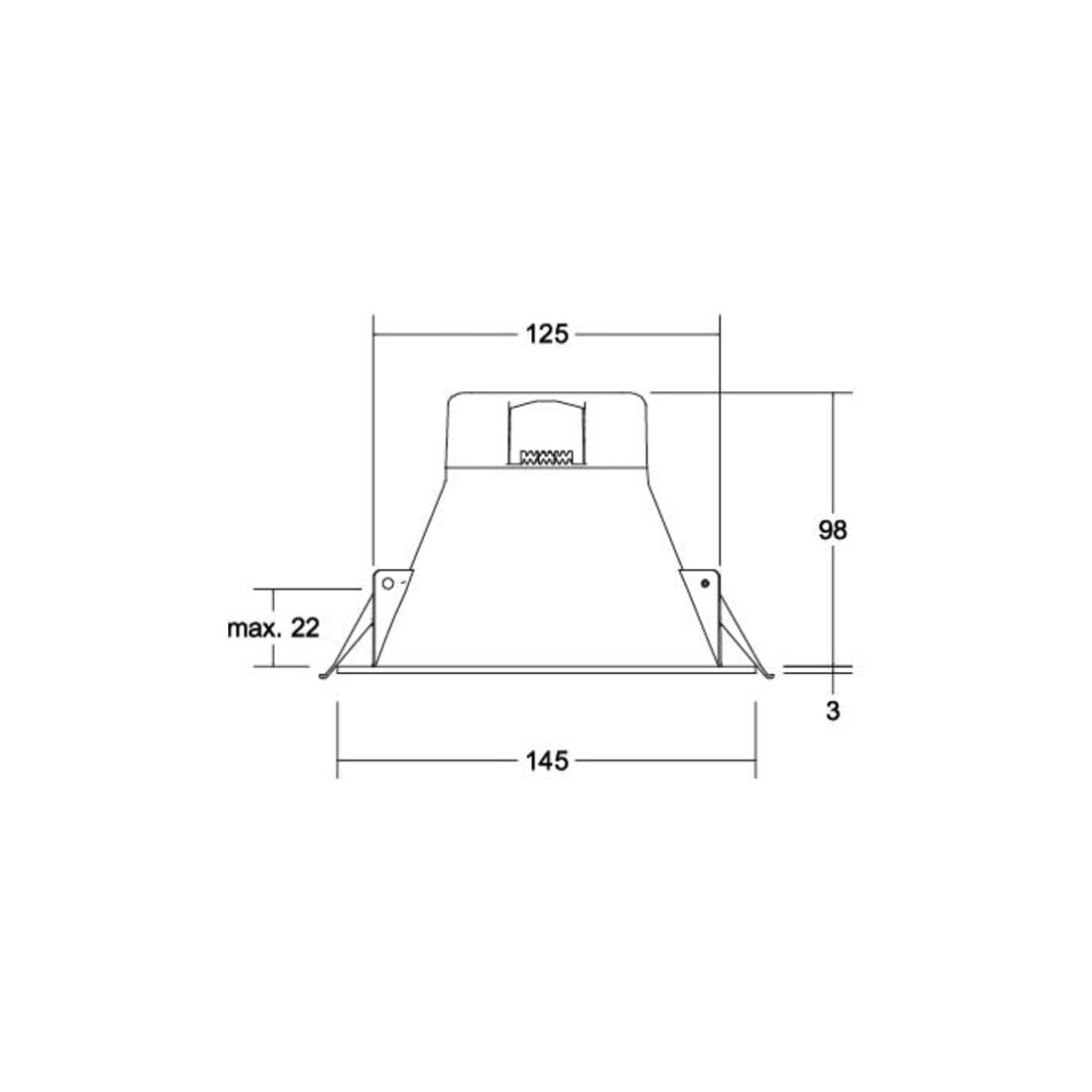 Brumberg Leuchten LED-Einbaudownlight 3000K/4000K/5700K 32027073