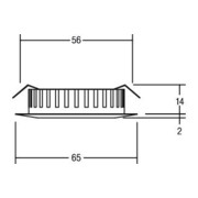 Brumberg Leuchten LED-Einbauleuchte 12V DC, chrom 12109023-4