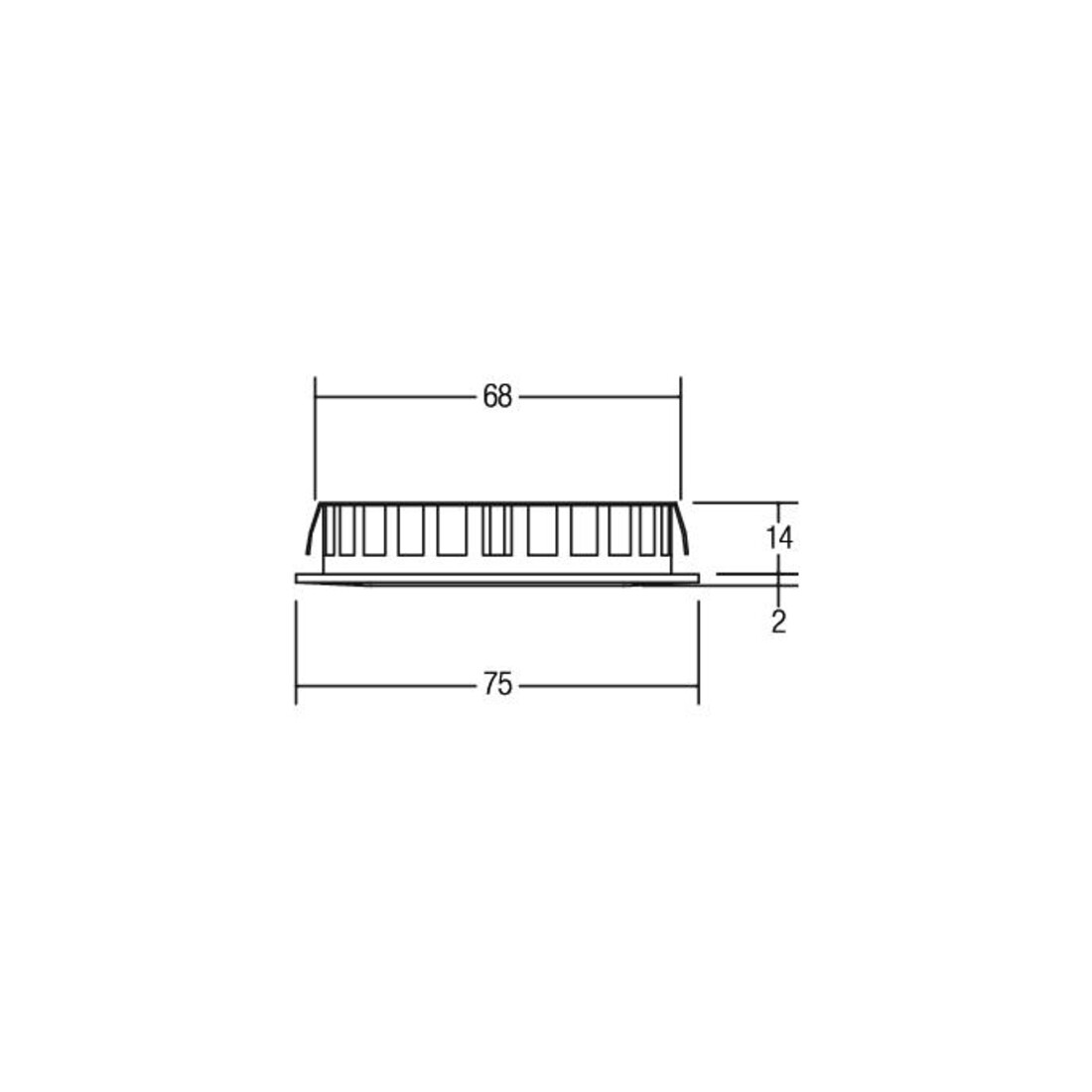 Brumberg Leuchten LED-Einbauleuchte 12V DC, chrom 12127023