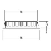 Brumberg Leuchten LED-Einbauleuchte 12V DC, nickel 12127153-4