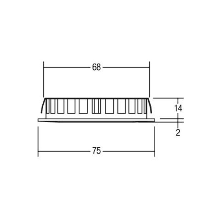 Brumberg Leuchten LED-Einbauleuchte 12V DC, nickel 12127153