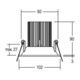 Brumberg Leuchten LED-Einbauleuchte 13,6W 3000K ws 700mA 12407073