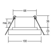 Brumberg Leuchten LED-Einbauleuchte 3000K weiß 12226173-5