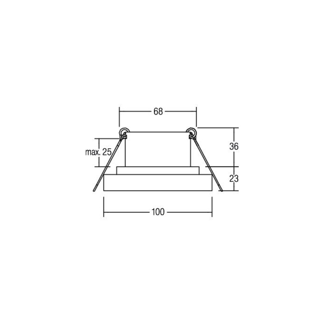 Brumberg Leuchten LED-Einbauleuchte 3000K weiß 12226173