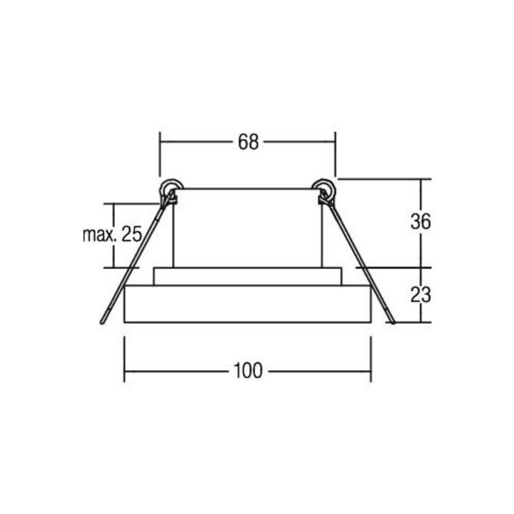 Brumberg Leuchten LED-Einbauleuchte 3000K weiß 12226173