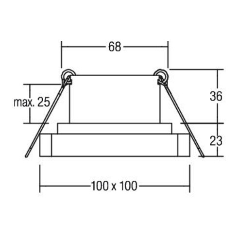 Brumberg Leuchten LED-Einbauleuchte 3000K weiß 12227173