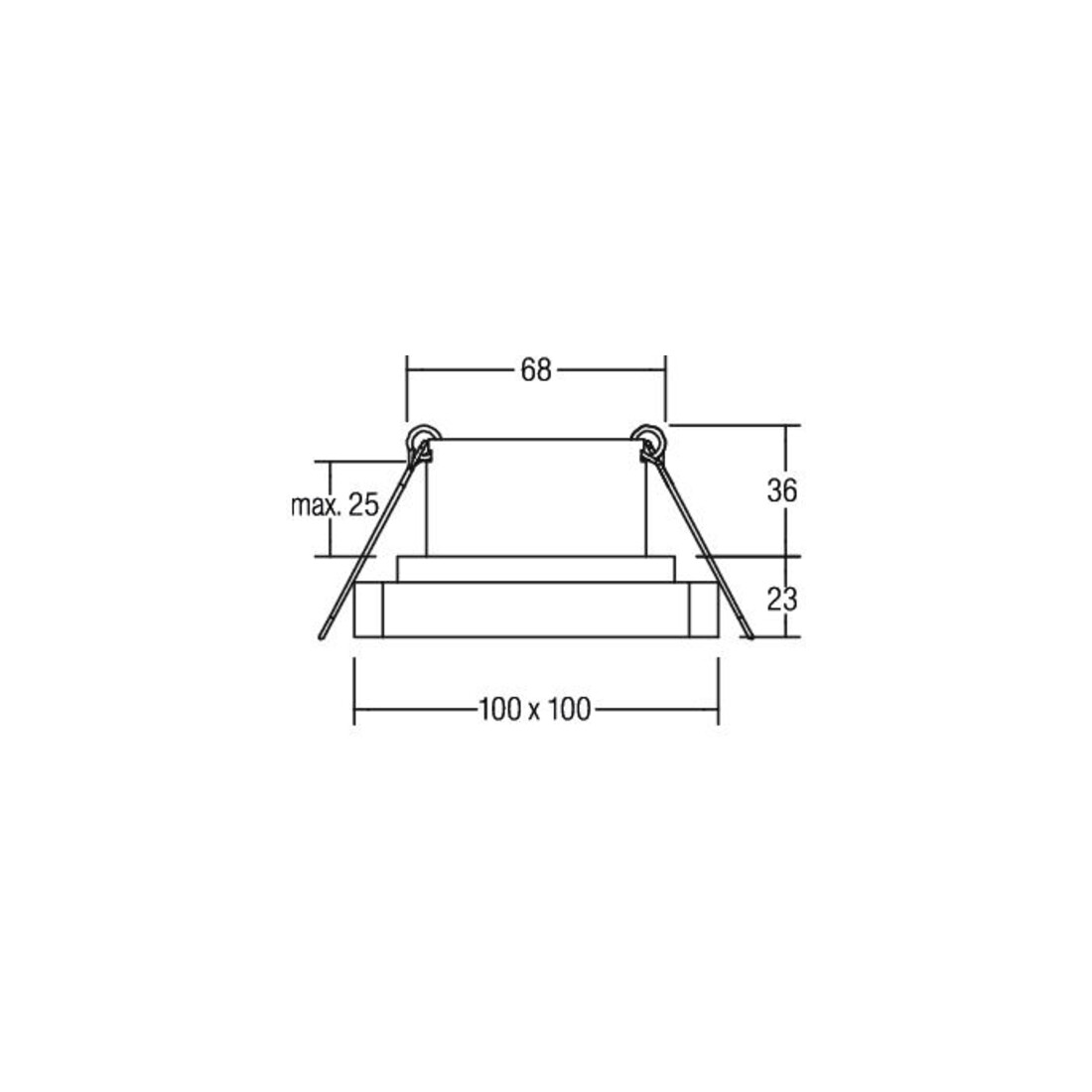 Brumberg Leuchten LED-Einbauleuchte 3000K weiß 12227173